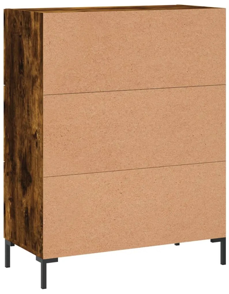 Aparador 69,5x34x90 cm derivados de madeira cor carvalho fumado