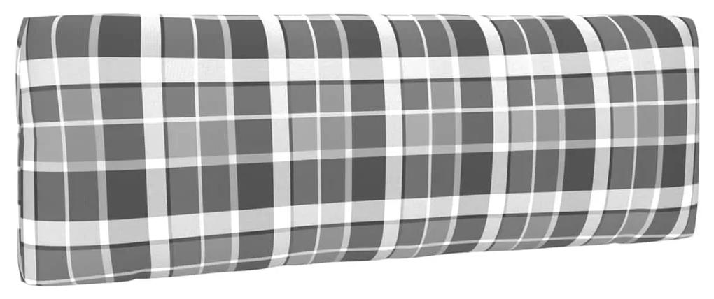 Sofá de paletes 2 lugares com almofadões pinho impregnado cinza