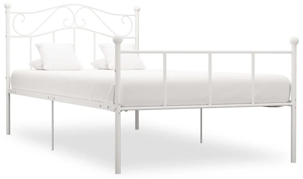 284516 vidaXL Estrutura de cama metal 90x200 cm branco