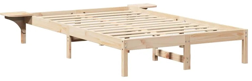 Estrutura de cama com mesas de cabeceira Castanho 140 x 190 cm