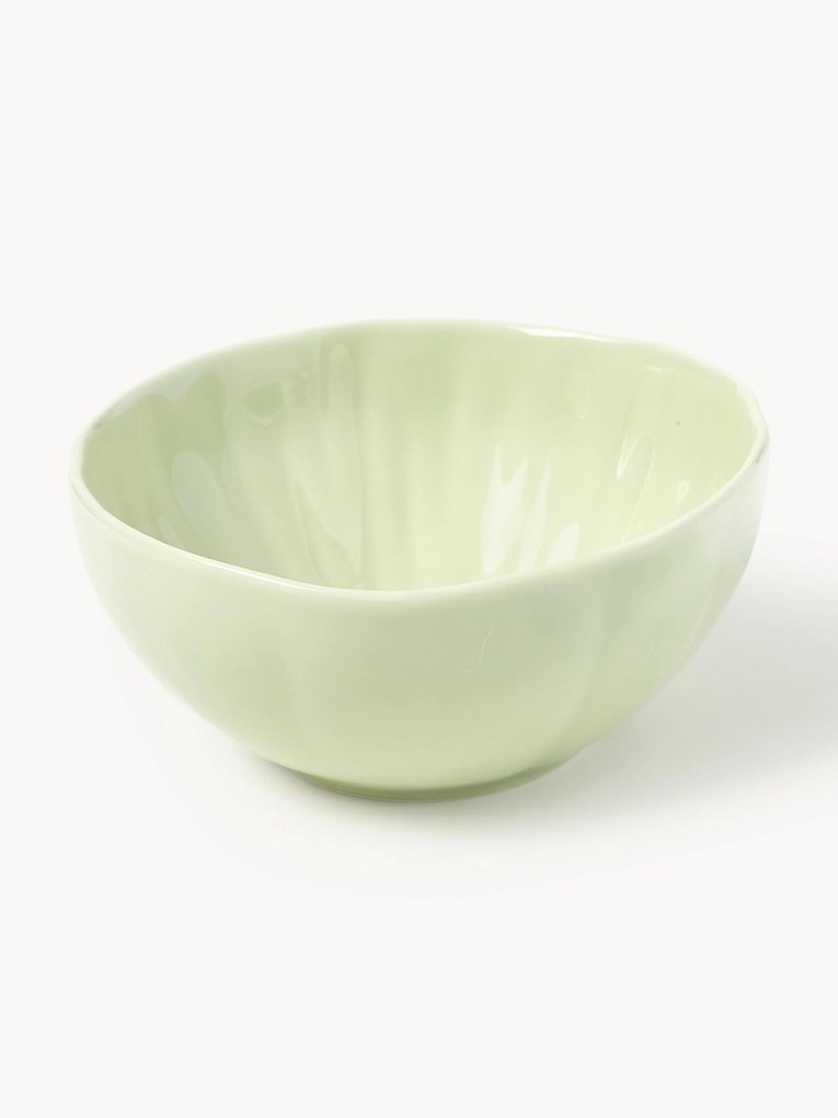 Taças de porcelana com relevo Sali, 4 uni.
