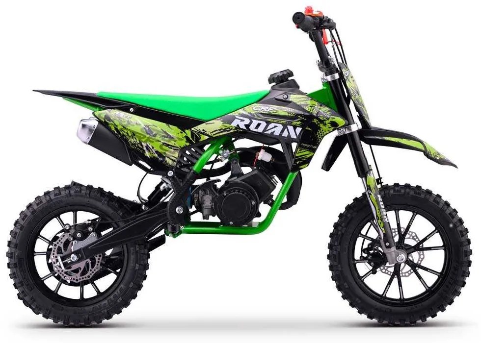 MINI MOTO Crianças MINICROSS gasolina 49cc Roan CRF 10/10" 3.5cv Verde