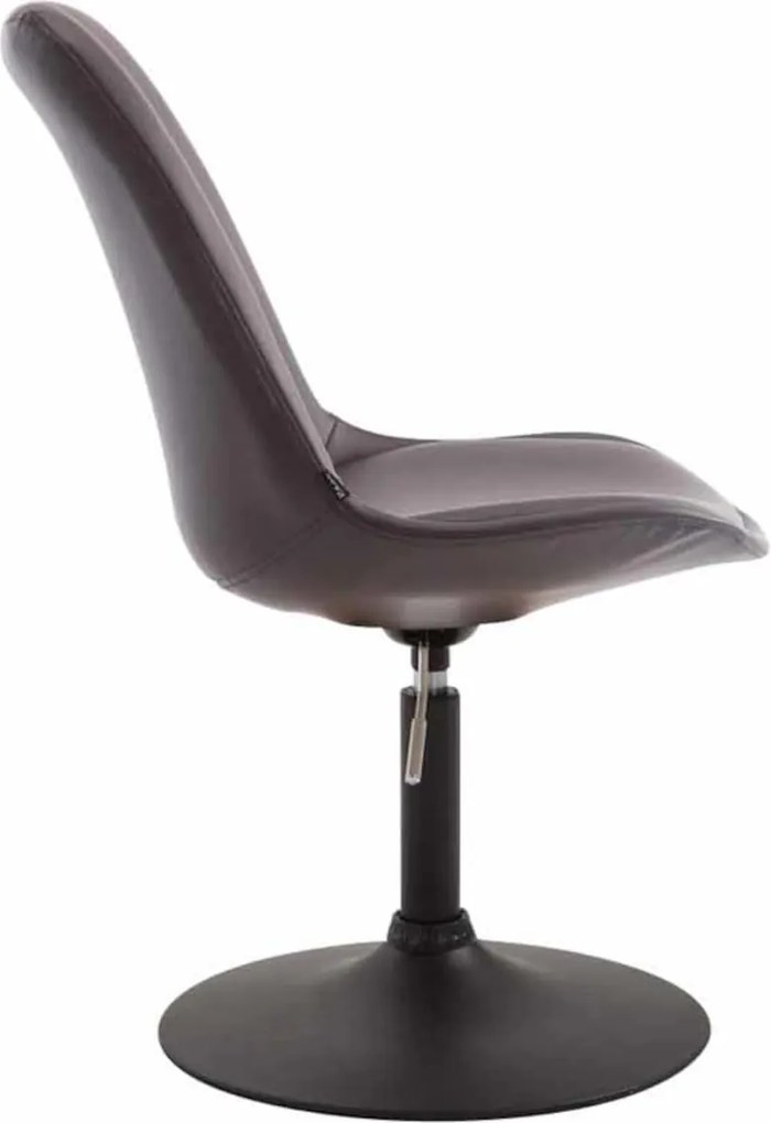 Conjunto de 4 cadeiras jantar Maverick B em couro sintético castanho