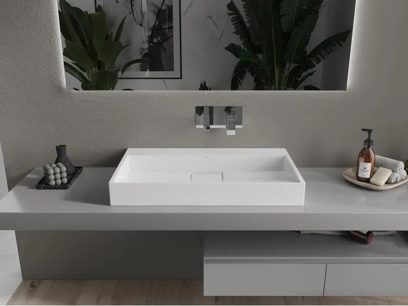 Mexen Ava lavatório de bancada composto B/O 80 x 46 cm, branco - 23018000