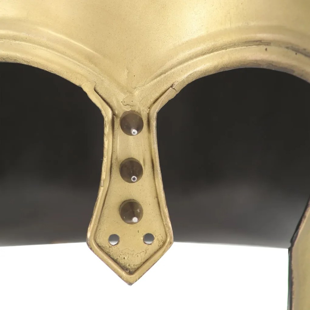 Capacete de soldado grego réplica LARP aço bronze