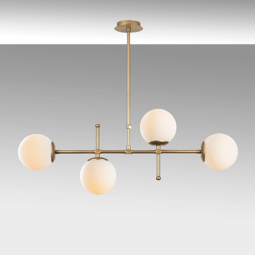 Chandelier Mudoni – Dourado – 108 x 15 cm