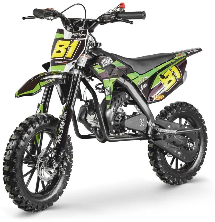 Mota gasolina 50cc crianças MX STORM Verde