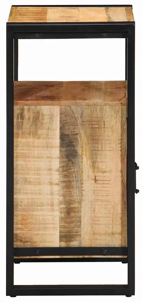 Armário de Banheiro 40x35x75 cm em Madeira Maciça Rústica de Mangueira