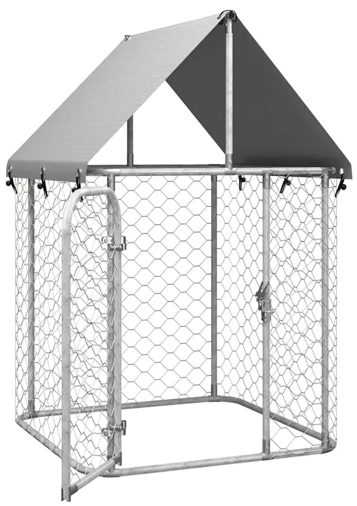 Canil de exterior com telhado 100x100x150 cm