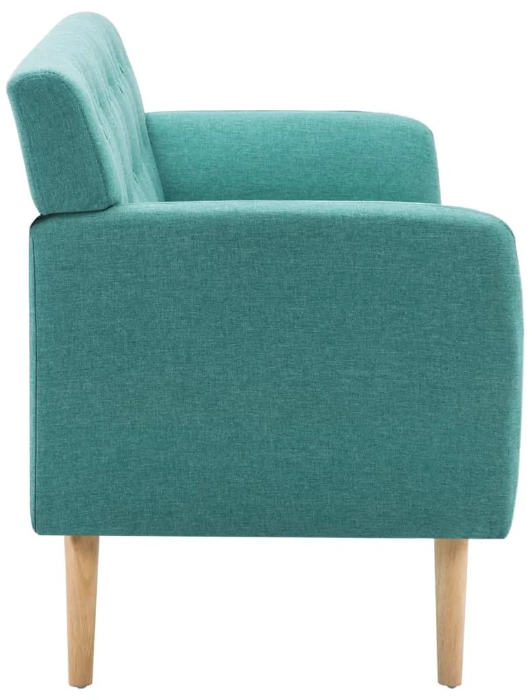 Sofá de 3 lugares estofos de tecido 172x70x82 cm verde