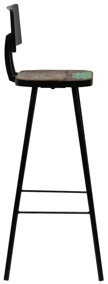 Conjunto de bar 5 pcs madeira recuperada maciça multicor