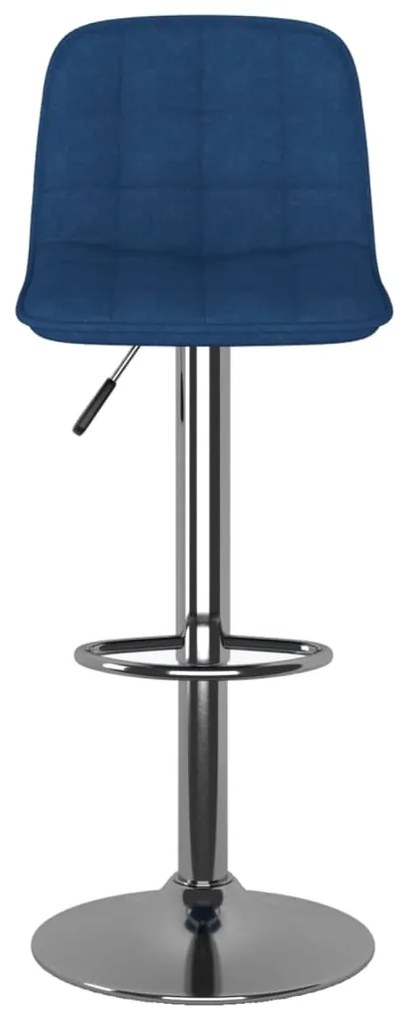 Bancos de bar 2 pcs tecido azul