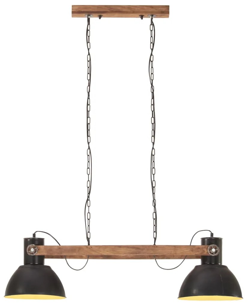 Candeeiro suspenso industrial 25 W 109 cm E27 preto