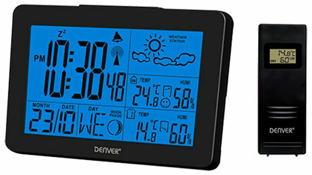 Estação Meteorológica Multifunções Denver Electronics 117160000050 Preto