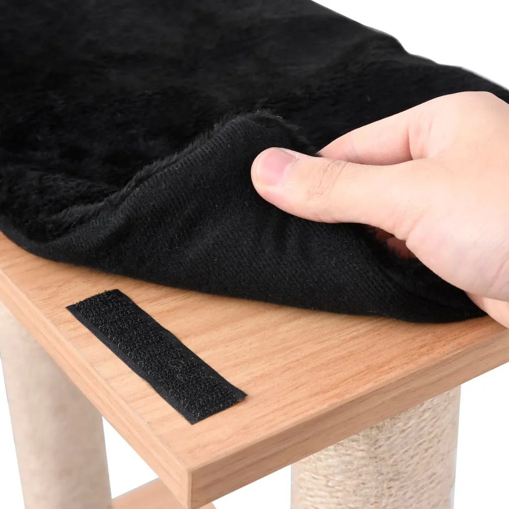 Árvore para gatos c/ tapete arranhador sisal 129 cm