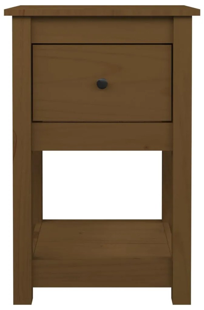 Mesas de cabeceira 2pcs 40x35x61,5 cm pinho maciço castanho mel