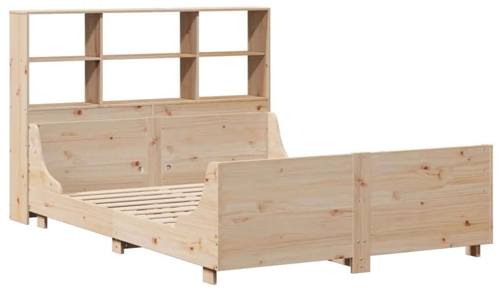 Cama com estante sem colchão 120x190 cm madeira maciça