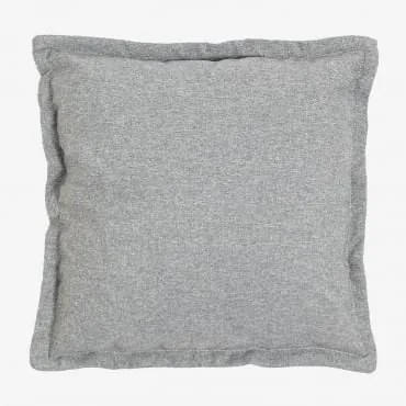 Almofada Quadrada (53x53cm) Kata Tecido Cinzento - Sklum