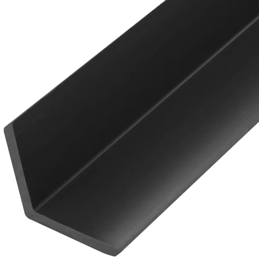 Perfis angulares p/ pavimento em WPC 5 pcs 170 cm cinzento