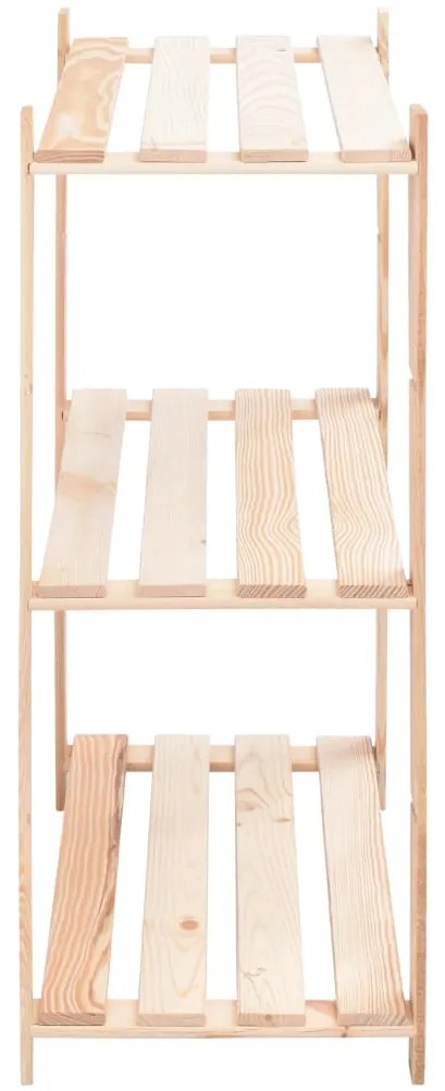 10 unidades arrumação 3 prateleiras 80x38x90cm pinho 150 kg
