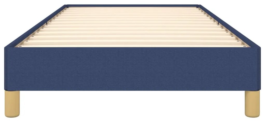 Estrutura de cama sem colchão 90x200 cm tecido azul