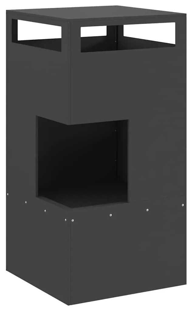 Lareira Preta 50x50x100 cm Aço