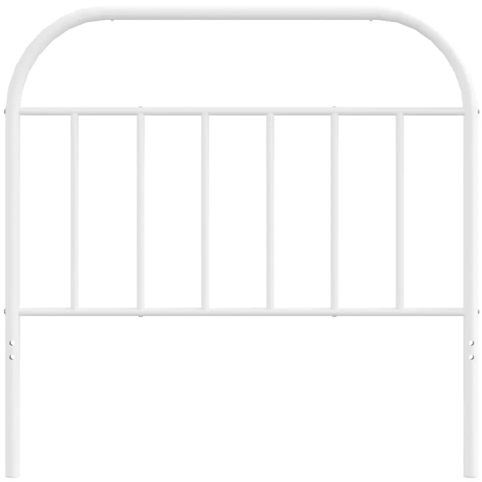 Cabeceira de cama 100 cm metal branco