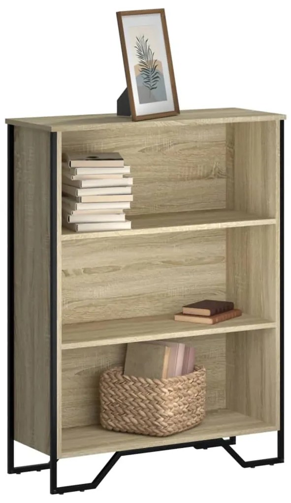 vidaXL Estante 80x31x106 cm derivados de madeira carvalho sonoma