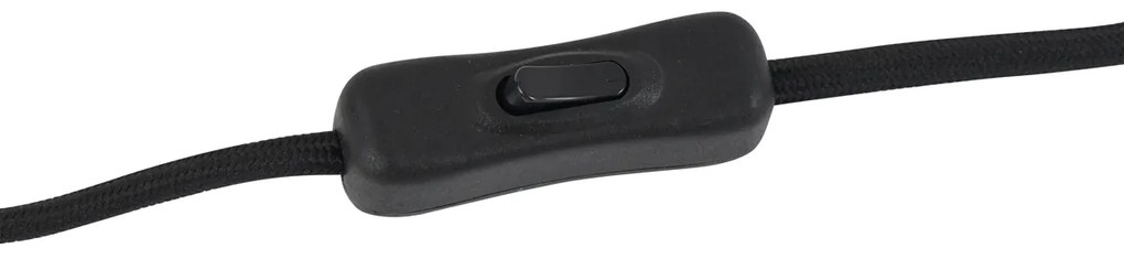 Candeeiro de Mesa Retro Preto com Vidro Verde - Denise