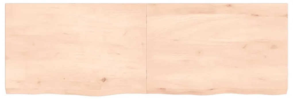 Prateleira de parede 120x40x(2-4)cm carvalho maciço não tratado
