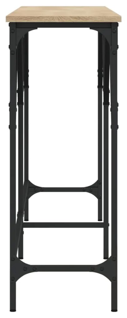 Mesa consola 180x29x75 cm derivados de madeira carvalho sonoma