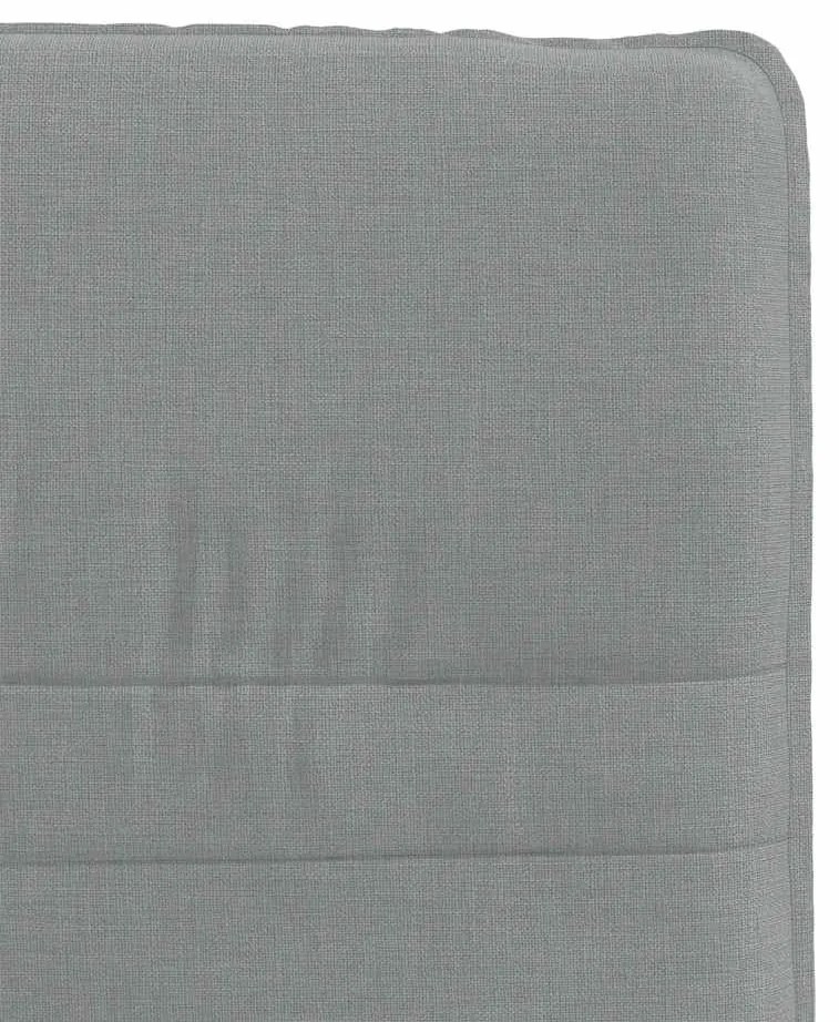 Cadeiras de jantar 2 pcs tecido cinzento-claro