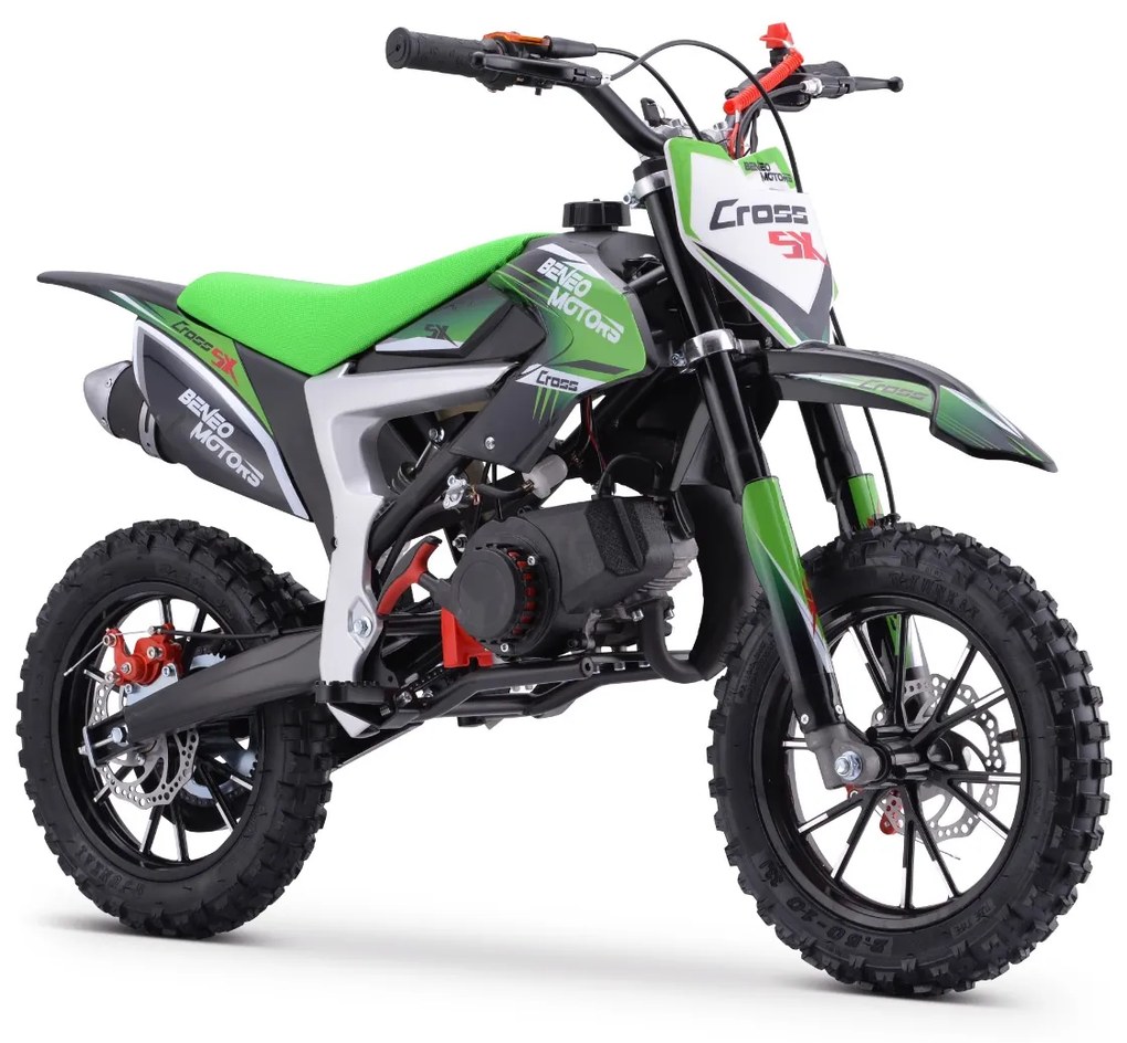 Mota cross Gasolina 50 cc para crianças Motors CROSS SX Verde