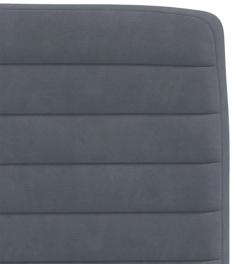 Cadeiras de jantar 4 pcs veludo cinzento-escuro