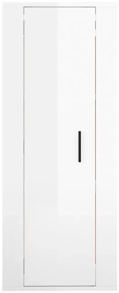 Móvel de TV de parede 40x34,5x100 cm branco brilhante