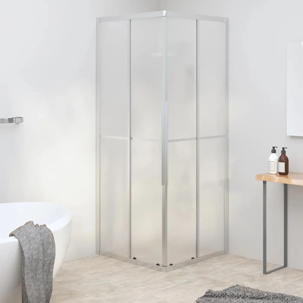 vidaXL Cabine de duche ESG opaco 80x80x180 cm