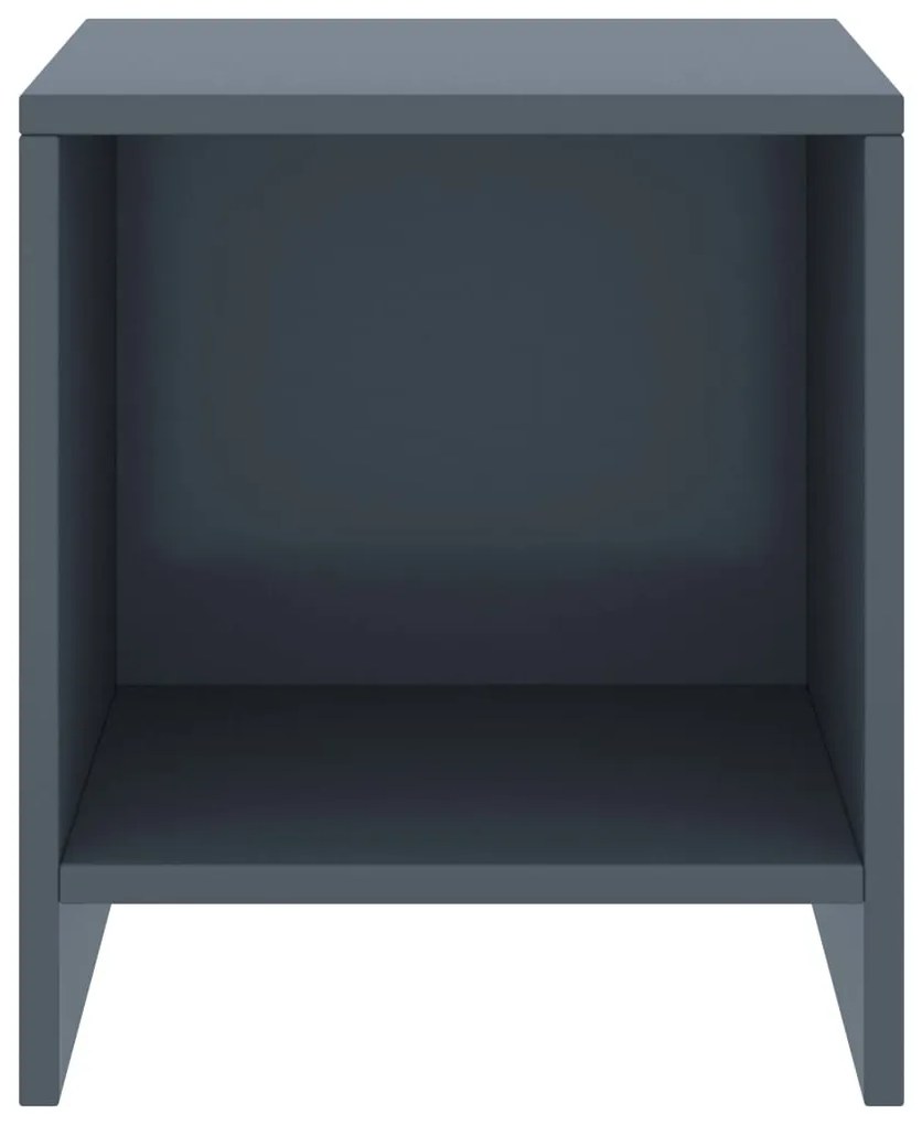 Mesa de cabeceira 35x30x40 cm pinho maciço cinzento-claro
