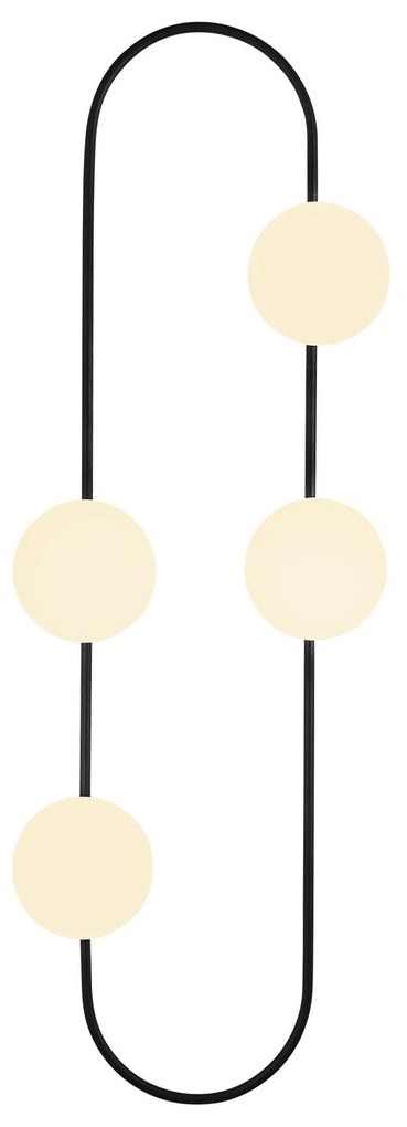 Candeeiro de Parede Abakus – Preto e Branco – 40 x 33 cm