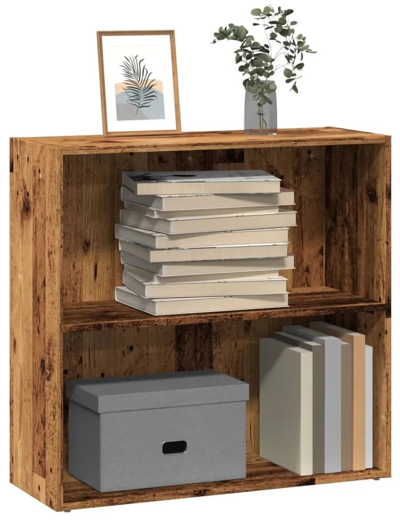 vidaXL Estante 80x30x77 cm derivados de madeira madeira velha