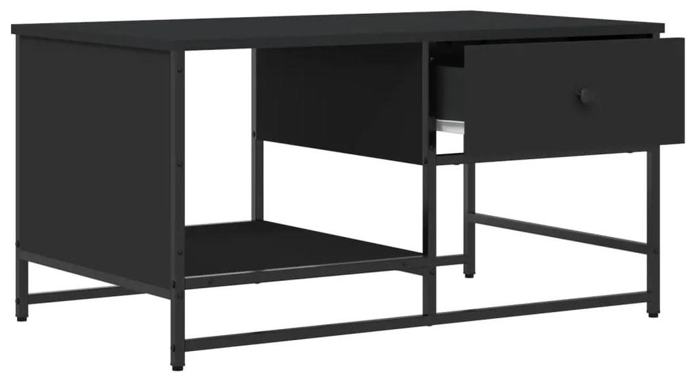 Mesa de centro 85,5x51x45 cm derivados de madeira preto