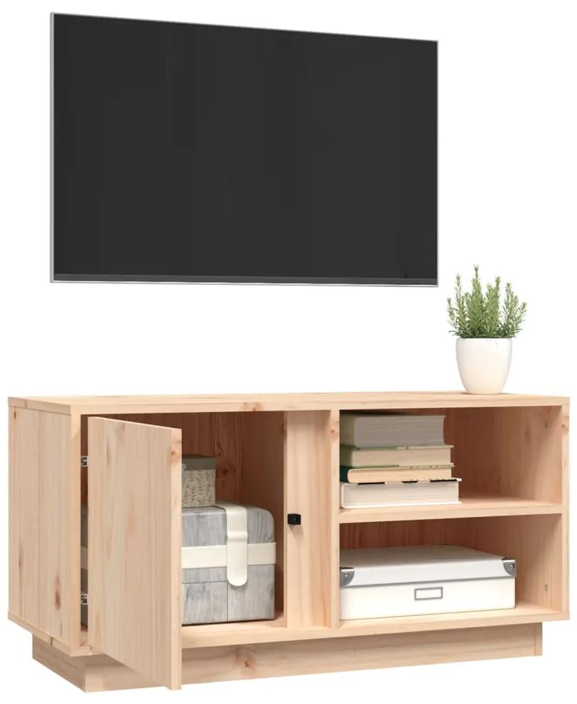 Móvel de TV 80x35x40,5 cm madeira de pinho maciça