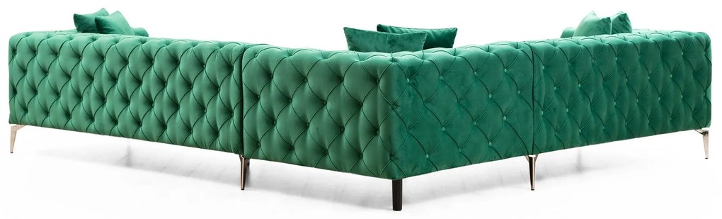Sofá de Canto Como – Verde – 310 cm x 70 cm x 270 cm