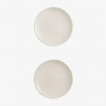 Pack De 2 Pratos Belvere Gardénia Branco - Sklum