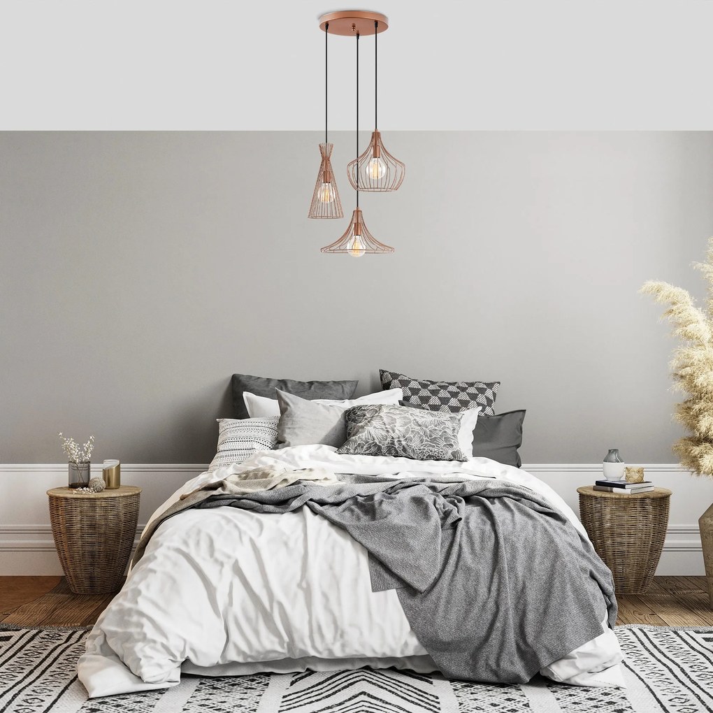 ****  
Candeeiro de Teto Mezopotamya – Cobre – 55 cm x 113 cm

**