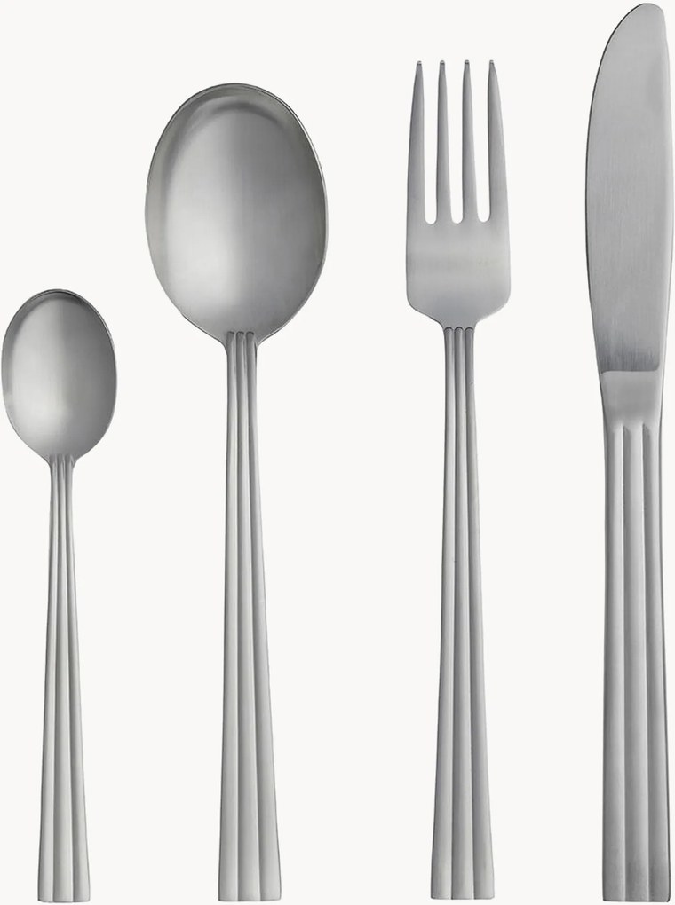 Conjunto de talheres em aço inoxidável Thebe, 4 pessoas, conjunto de 16
