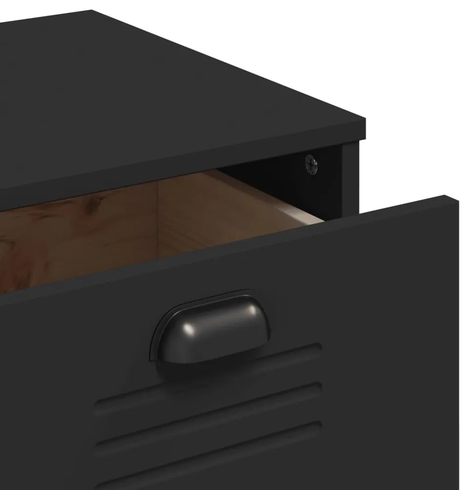 Aparador VIKEN 80x40x80 cm derivados de madeira preto
