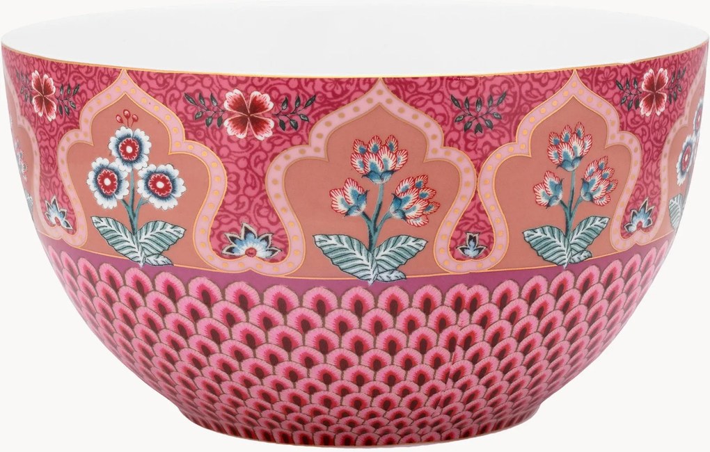 Taças de porcelana Flower Festival, conjunto de 2