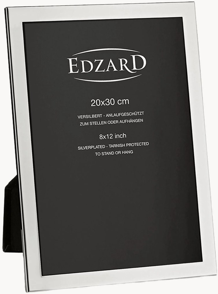 Moldura para fotografia banhada a prata Prato