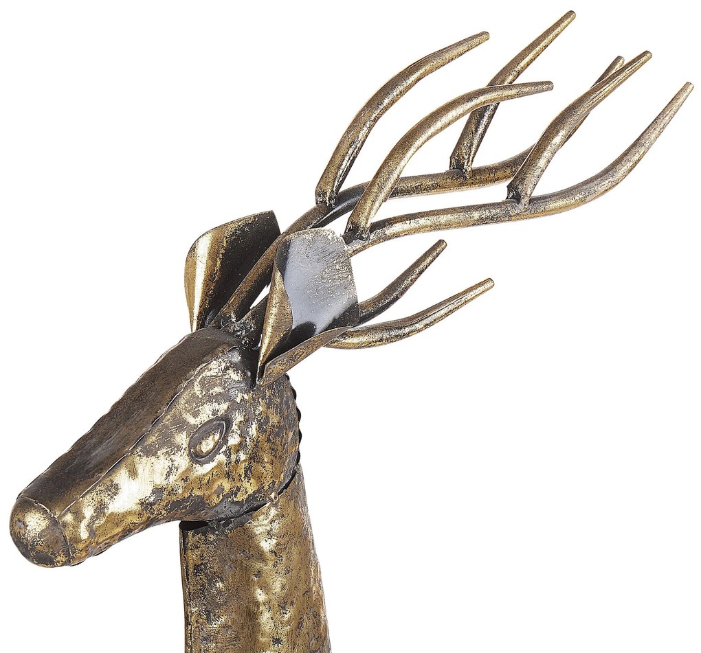 Figura decorativa dourada 126 cm PELLO Beliani