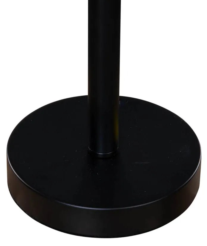 Candeeiro de Mesa Preto com Abajur de Veludo Oval Preto 35cm - Simplo Moderno,Clássico / Antigo